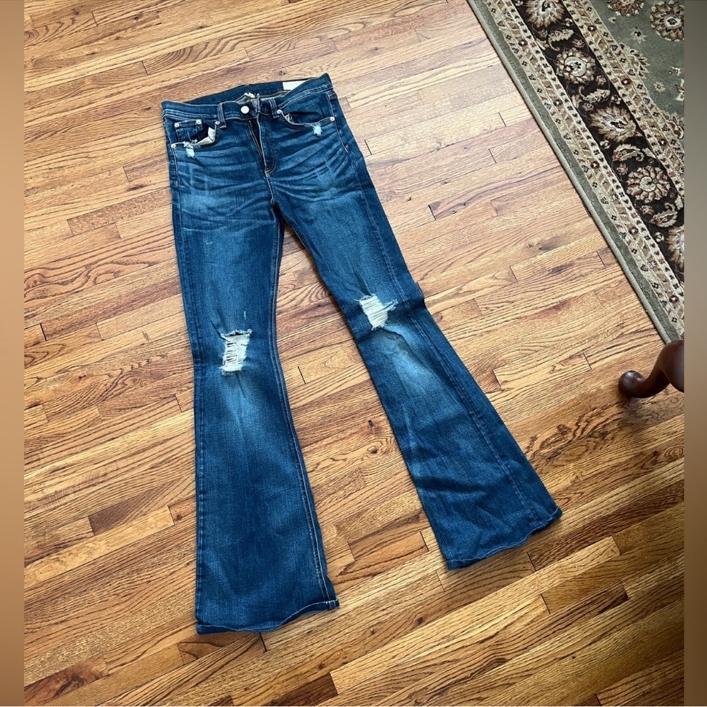 rag & bone jeans flare distressed